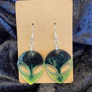 Alien earrings